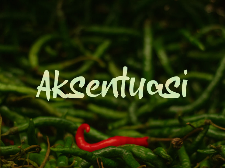 a Aksentuasi字体 1