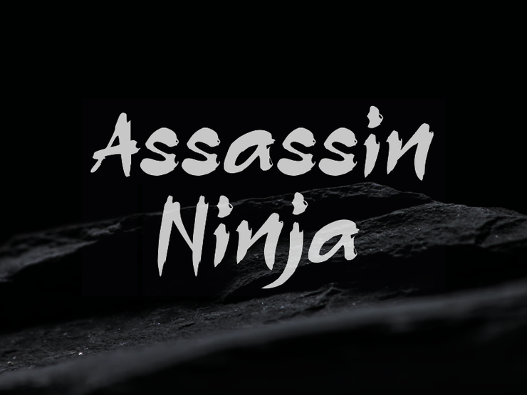 a Assassin Ninja字体 1