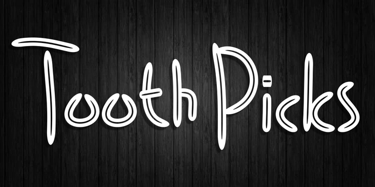 Tooth Picks字体 1
