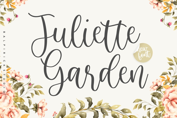 Juliette Garden字体 1