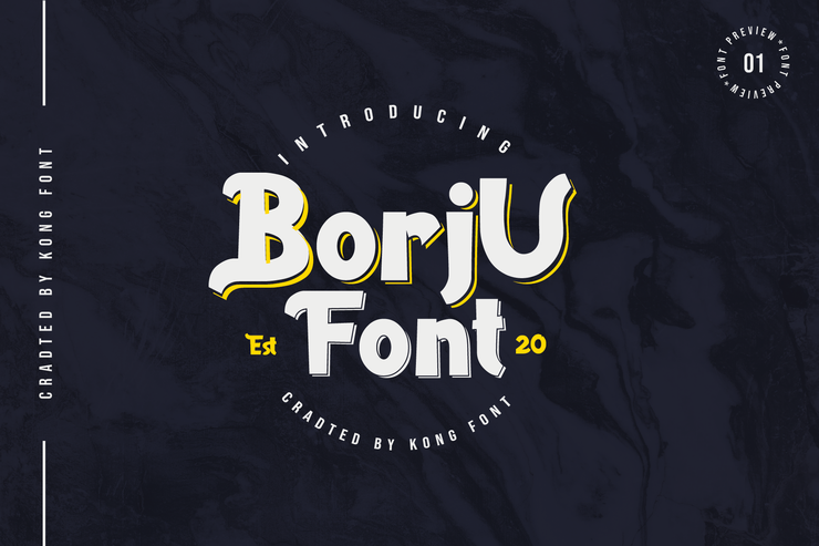 Borju字体 1