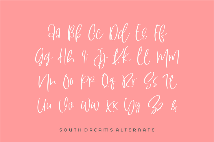 South Dreamers字体 9