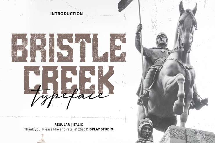 Bristle Creek字体 1