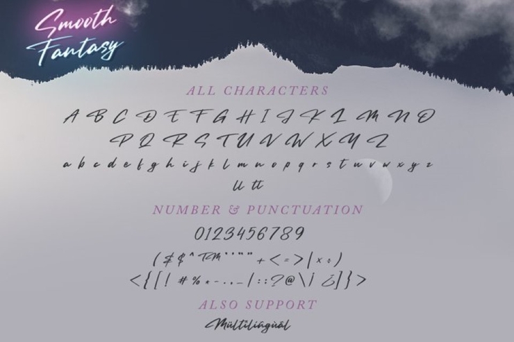 Smooth Fantasy字体 5