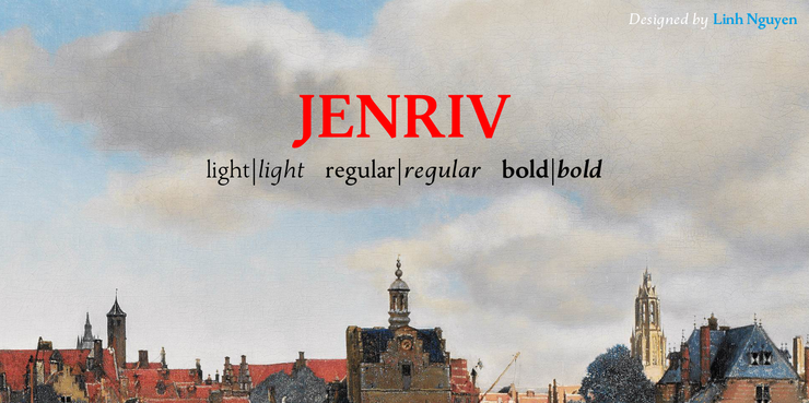 Jenriv字体 4
