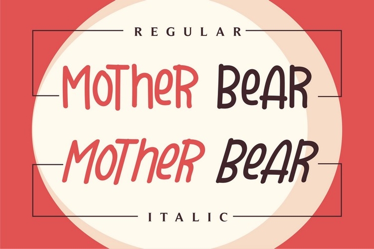 Mother Bear字体 10