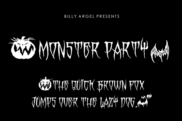 MONSTER PARTY字体 1