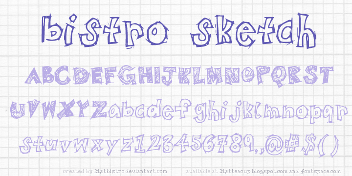 BistroSketch字体 1