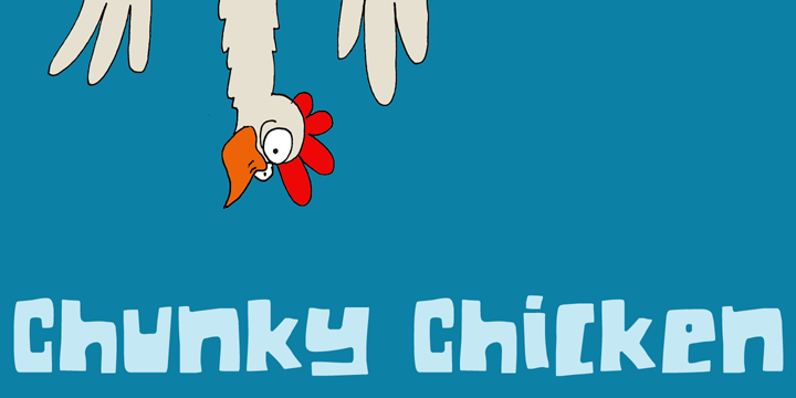 DK Chunky Chicken字体 1