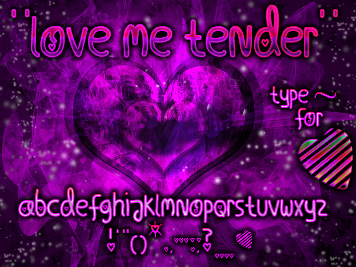Love Me Tender字体 1
