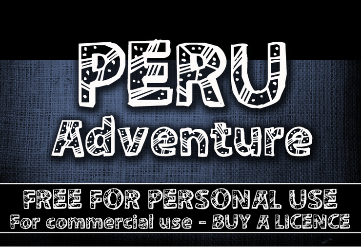 CF Peru Adventure字体 2