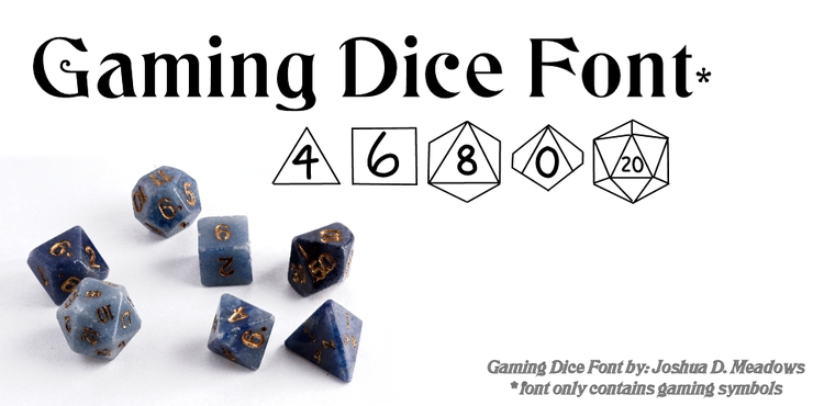 GamingDice字体 1