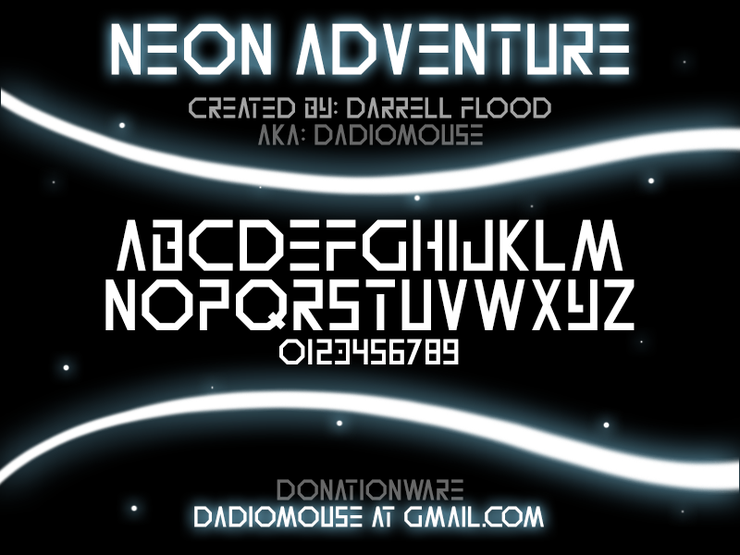 Neon Adventure字体 1
