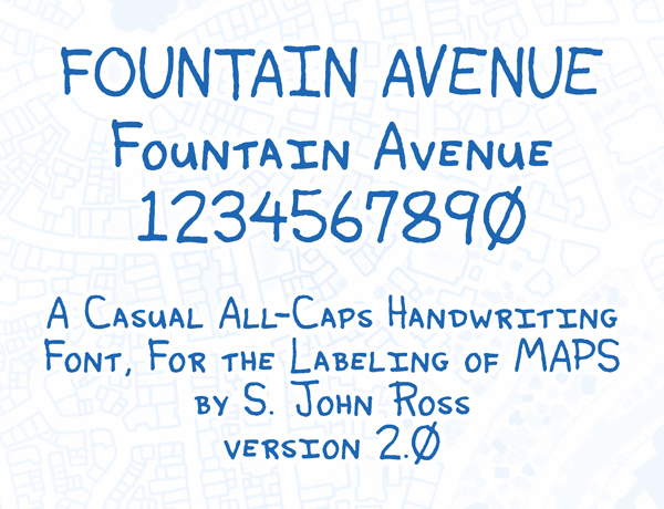 Fountain Avenue字体 1