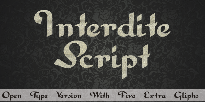 Interdite Script字体 1