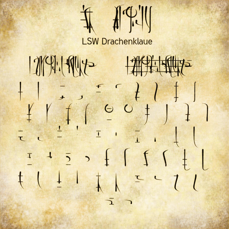 LSW Drachenklaue字体 1