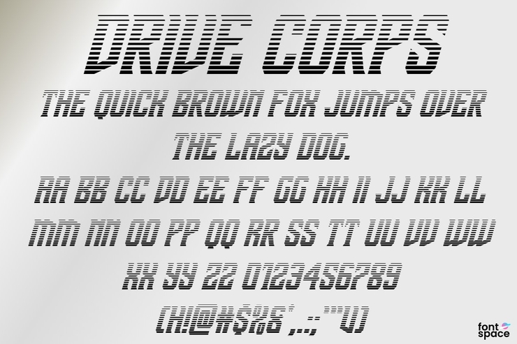 Drive Corps字体 4