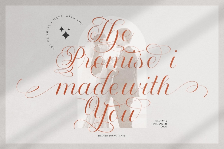 Broted Young plant script字体 5