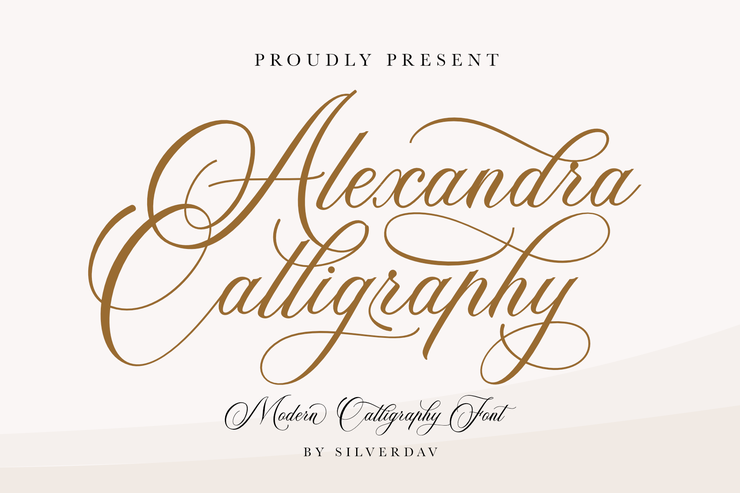 Alexandra Calligraphy字体 2