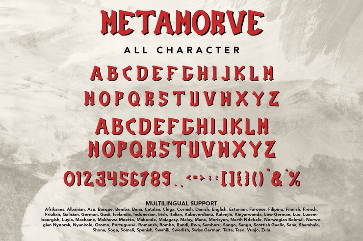 Metamorve字体 1