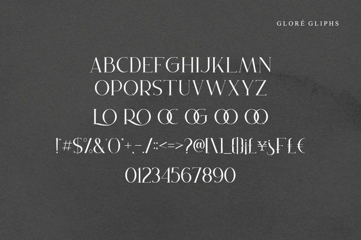 Gloré字体 4