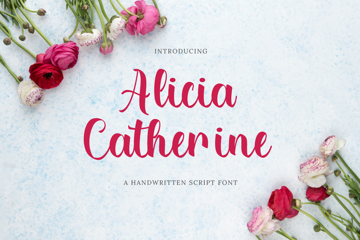 Alicia Catherine字体 3
