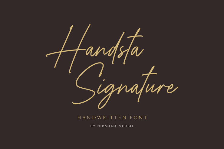 Handsta Signature字体 1