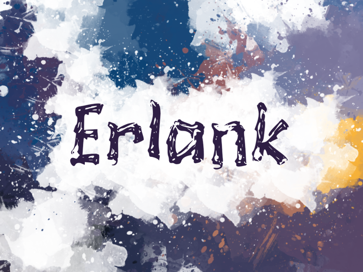 e Erlank字体 1
