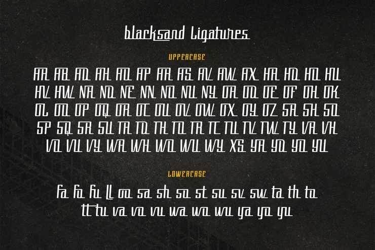 blacksand字体 8