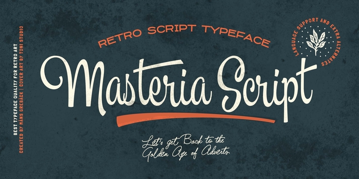 Masteria Script字体 4