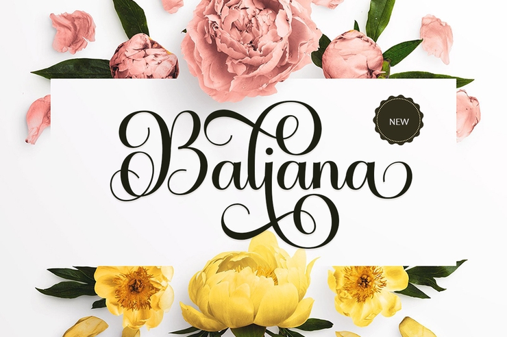 Baliana字体 4