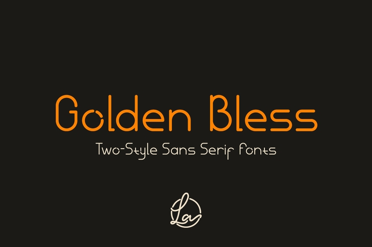 Golden Bless字体 1