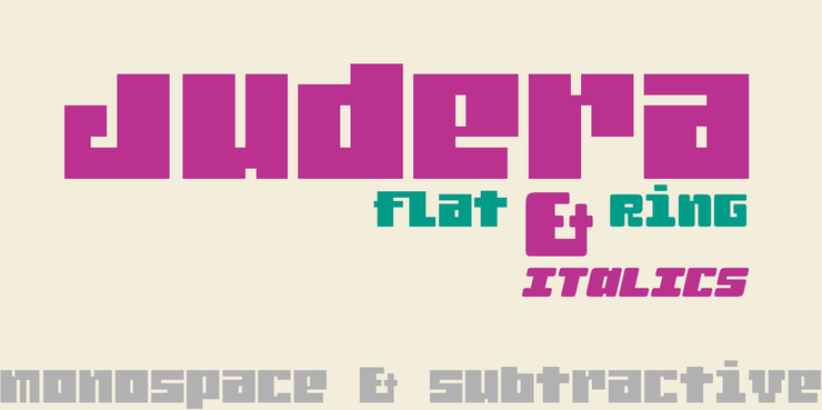 Judera Flat字体 2