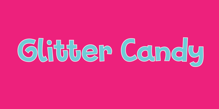 Glitter Candy DEMO字体 1