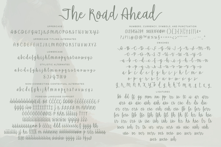 The Road Ahead字体 5