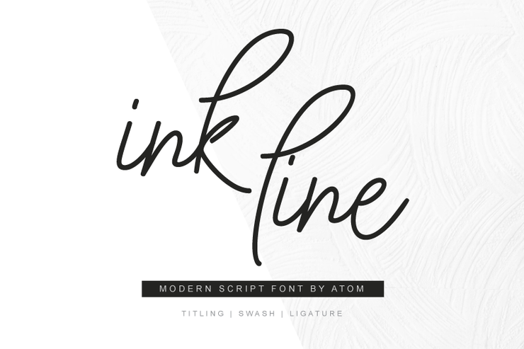 Ink Line字体 4