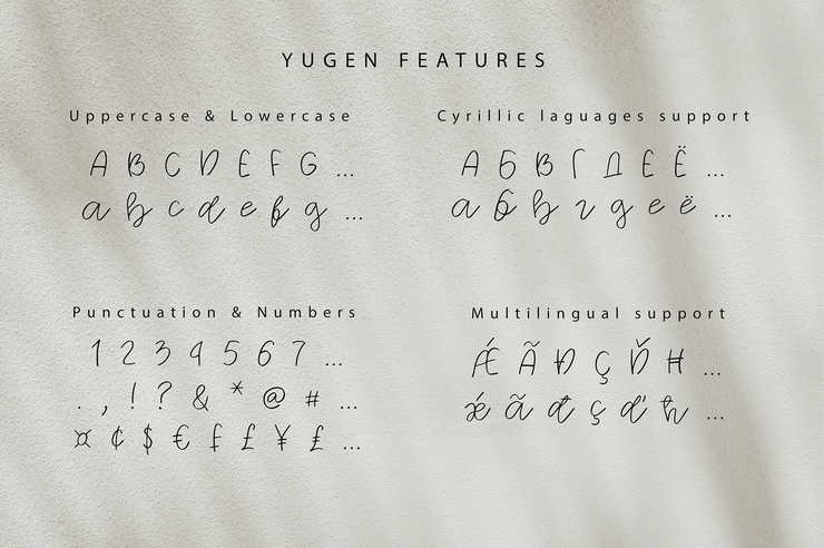 Yugen字体 4