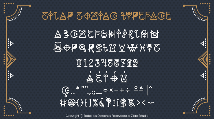 Zilap Zodiac字体 2