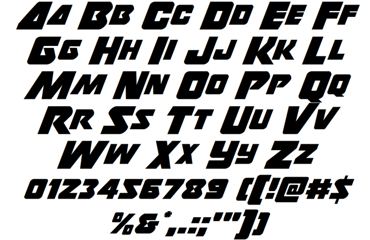 Thunderstrike字体 1