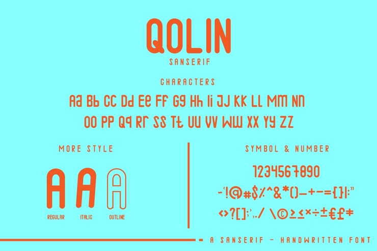 Qalin字体 3