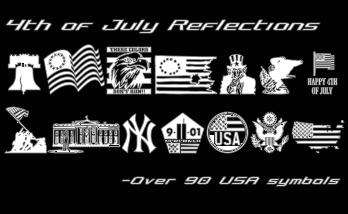 4th of July Reflections字体 2