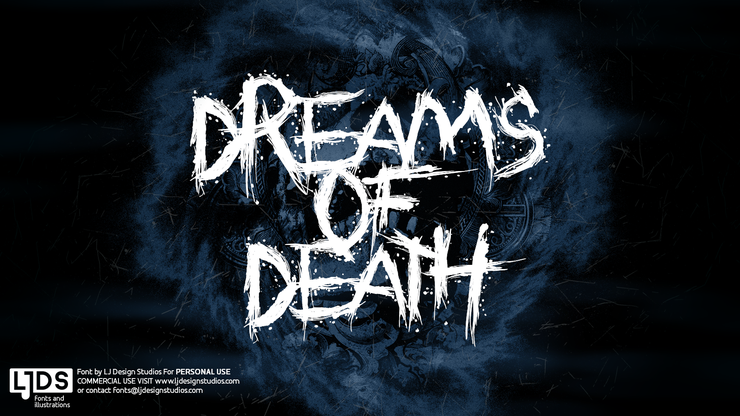 Dreams of Death字体 1