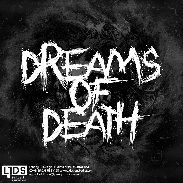 Dreams of Death字体 3