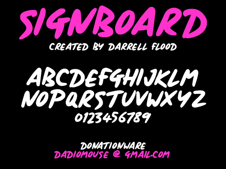 Signboard字体 1