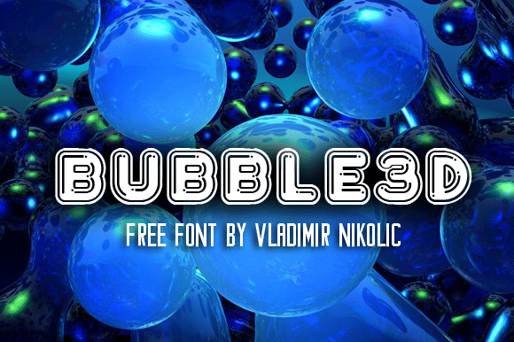 Bubble3D字体 1