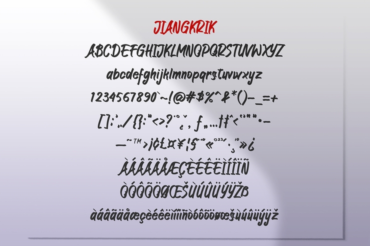 JIANGKRIK字体 3