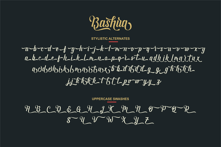Bashira字体 4