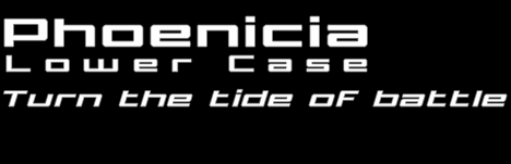 Phoenicia Lower Case字体 3