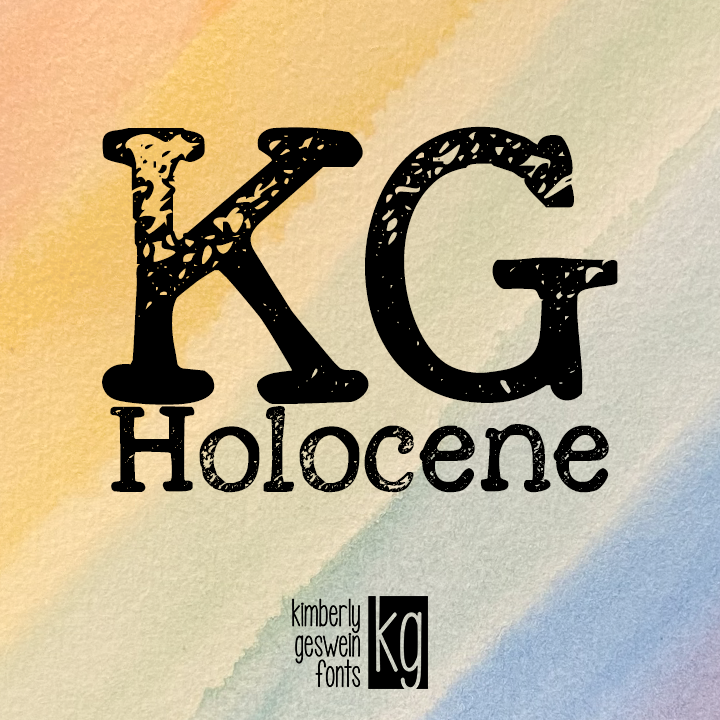 KG Holocene字体 1