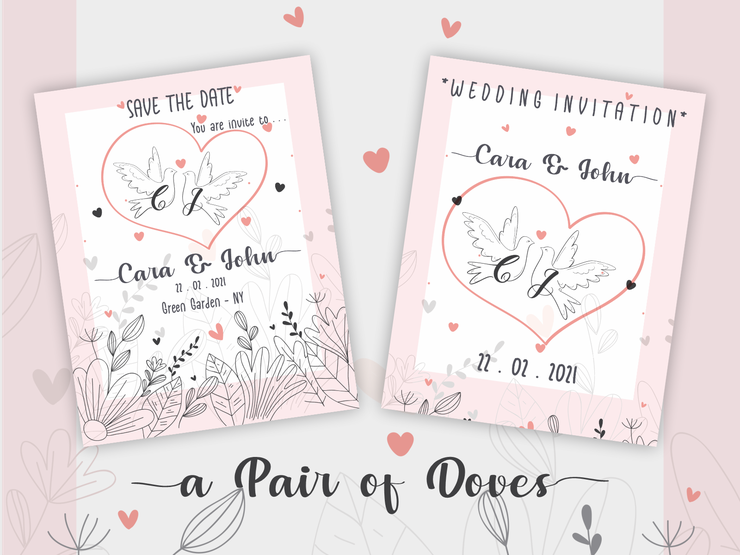 a Pair of Doves字体 5